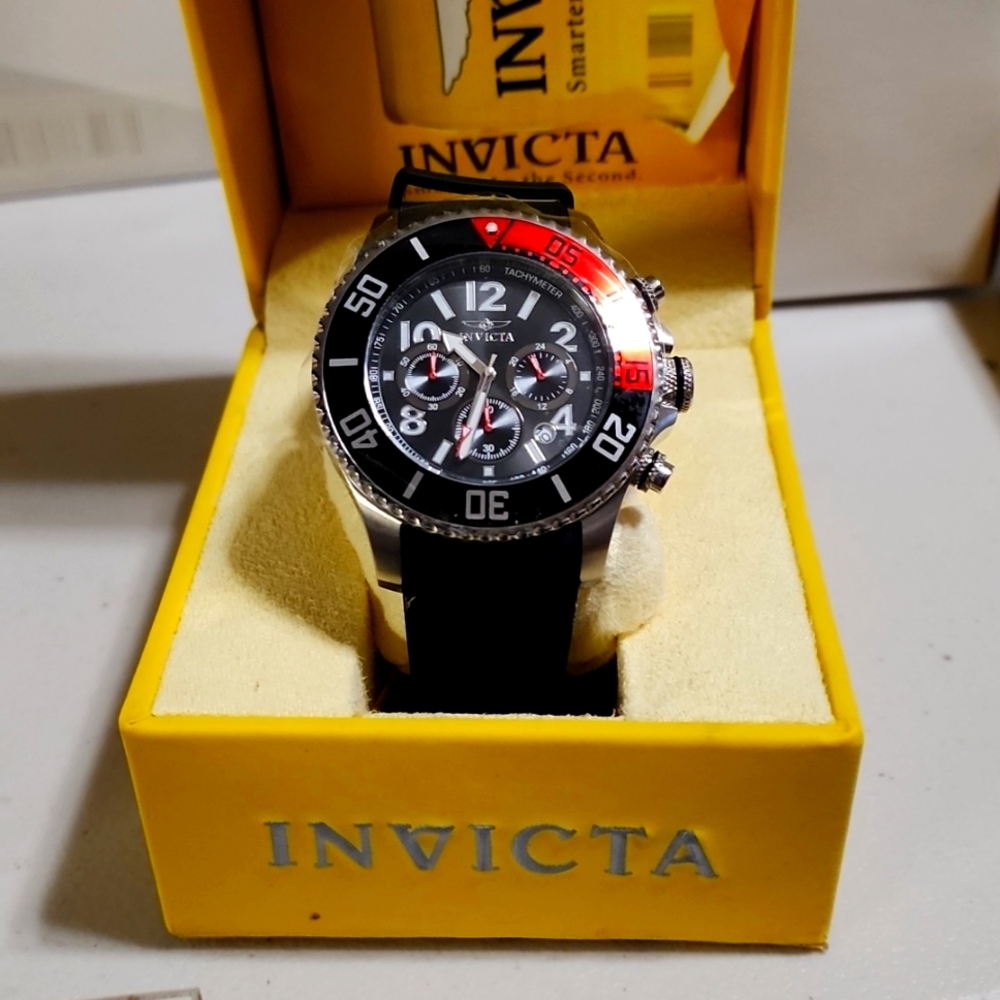 Invicta Men's Pro Diver 48mm Stainless Steel & Polyurethane Chronograph Quartz